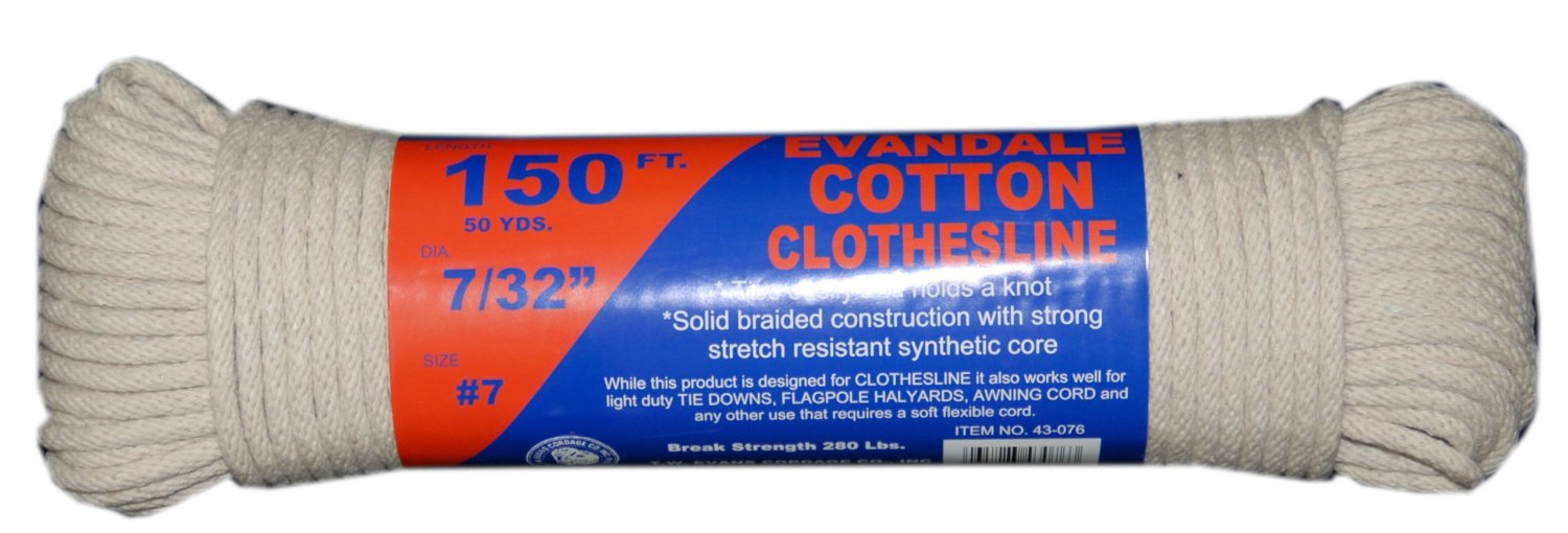 Heavy Duty Cotton Clothesline Rope