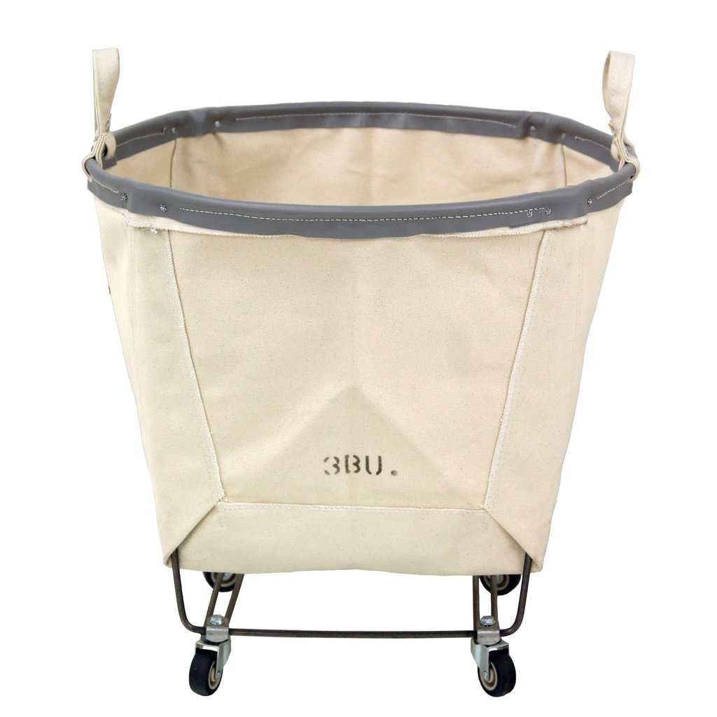 Round Natural Canvas Portable Laundry Hampers - 186